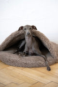 Natural Wool Pet Cave - 80% Wool Shell, Zero-Waste Filling - Beige